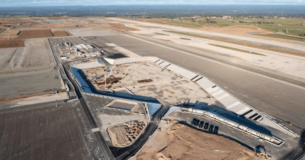 WSA Terminal under construction at Western Sydney Airport