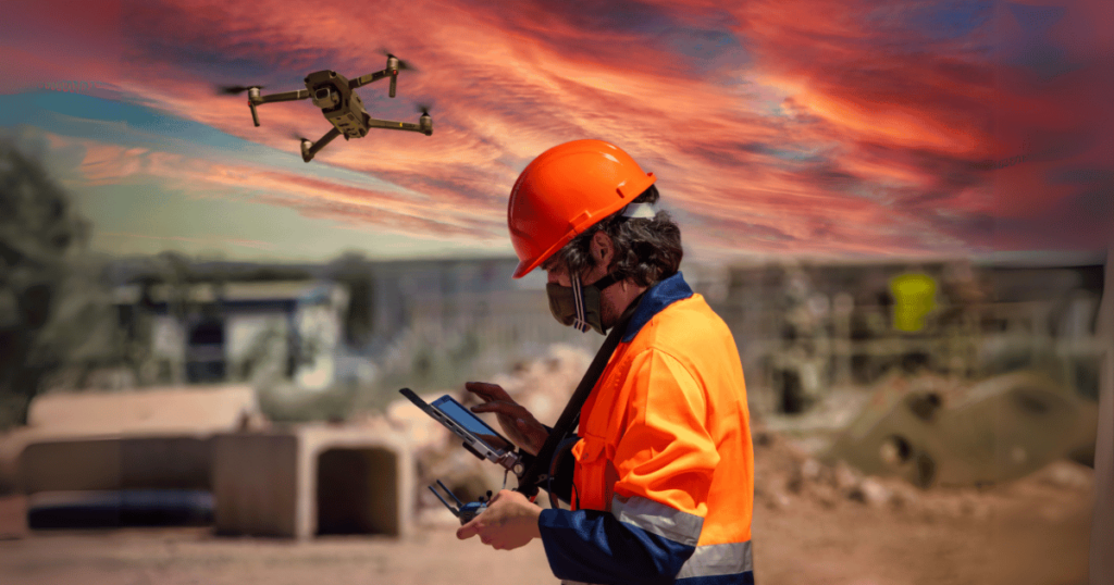 AI-Powered Drone Monitoring Construction Site